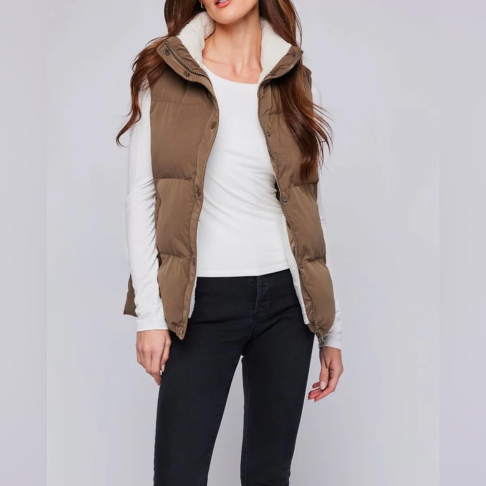 NEW Gentle Fawn Billie Puffer Vest Size Large Olive NWT